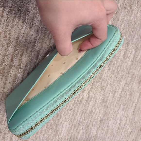 Kate Spade Studded Bow Zip Around Wallet - Picture 2 of 7